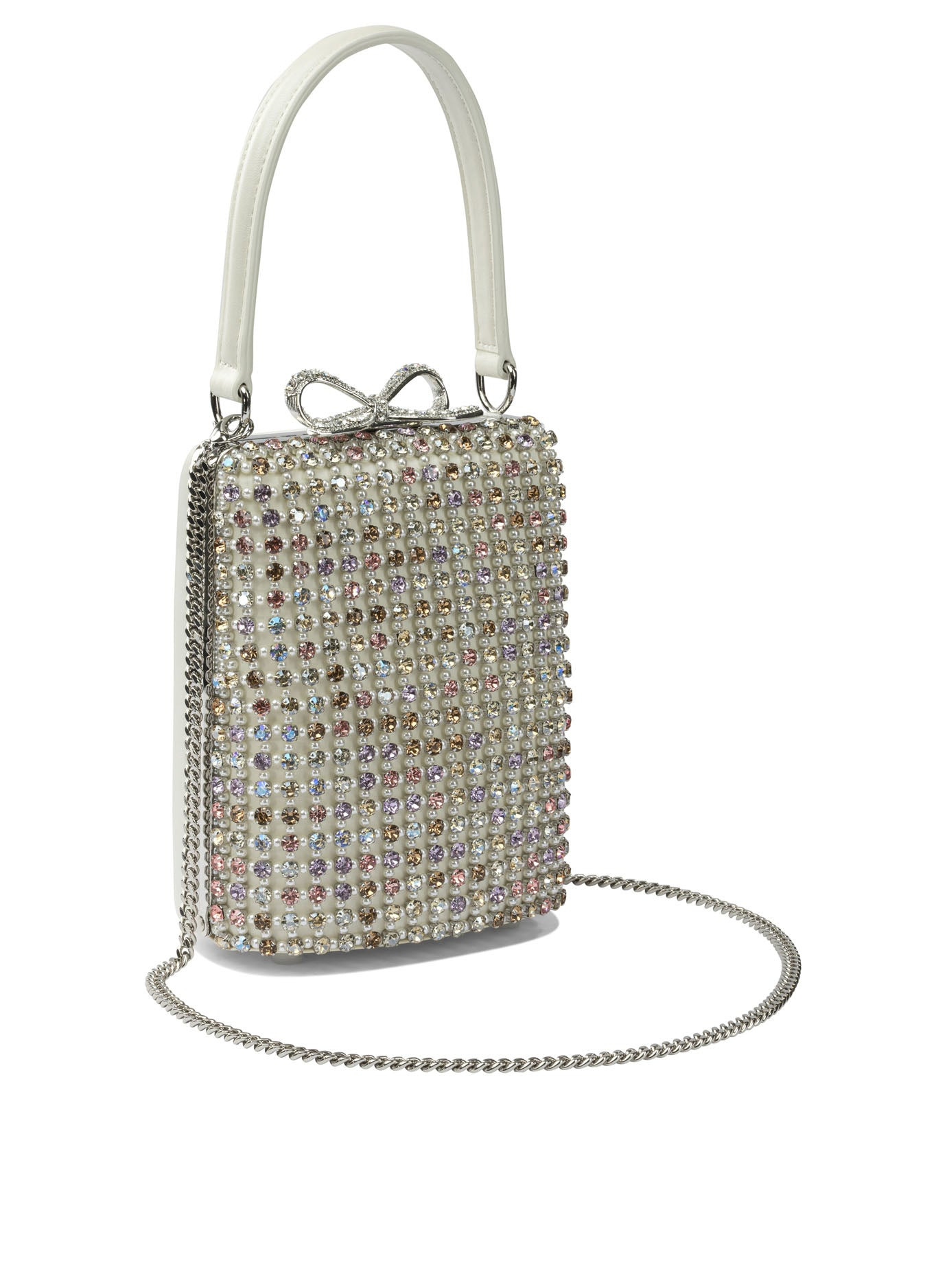 Self-portrait Mini Multi Crystal Hand Bag - 2