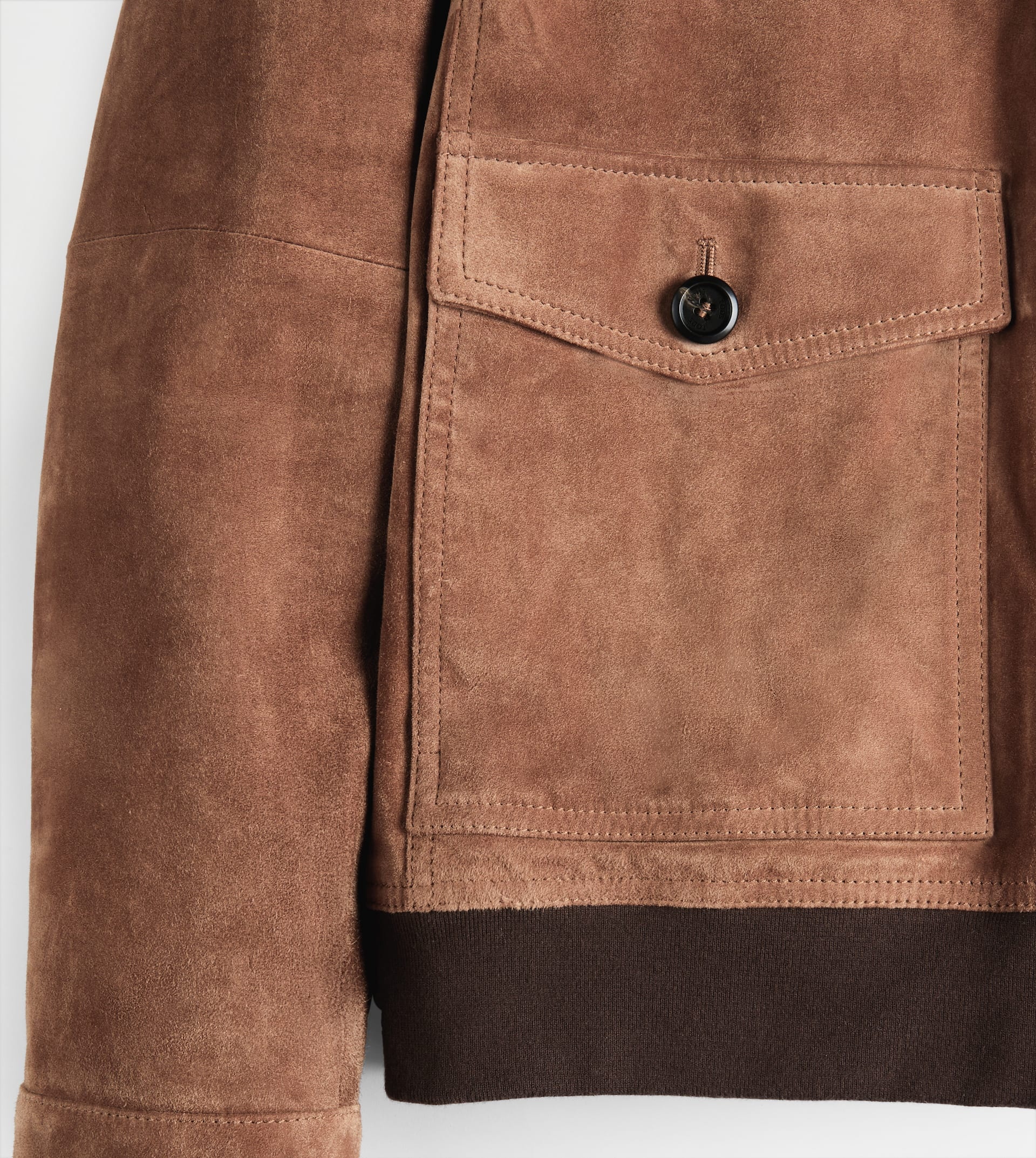 BOMBER JACKET IN SUEDE - BROWN - 10