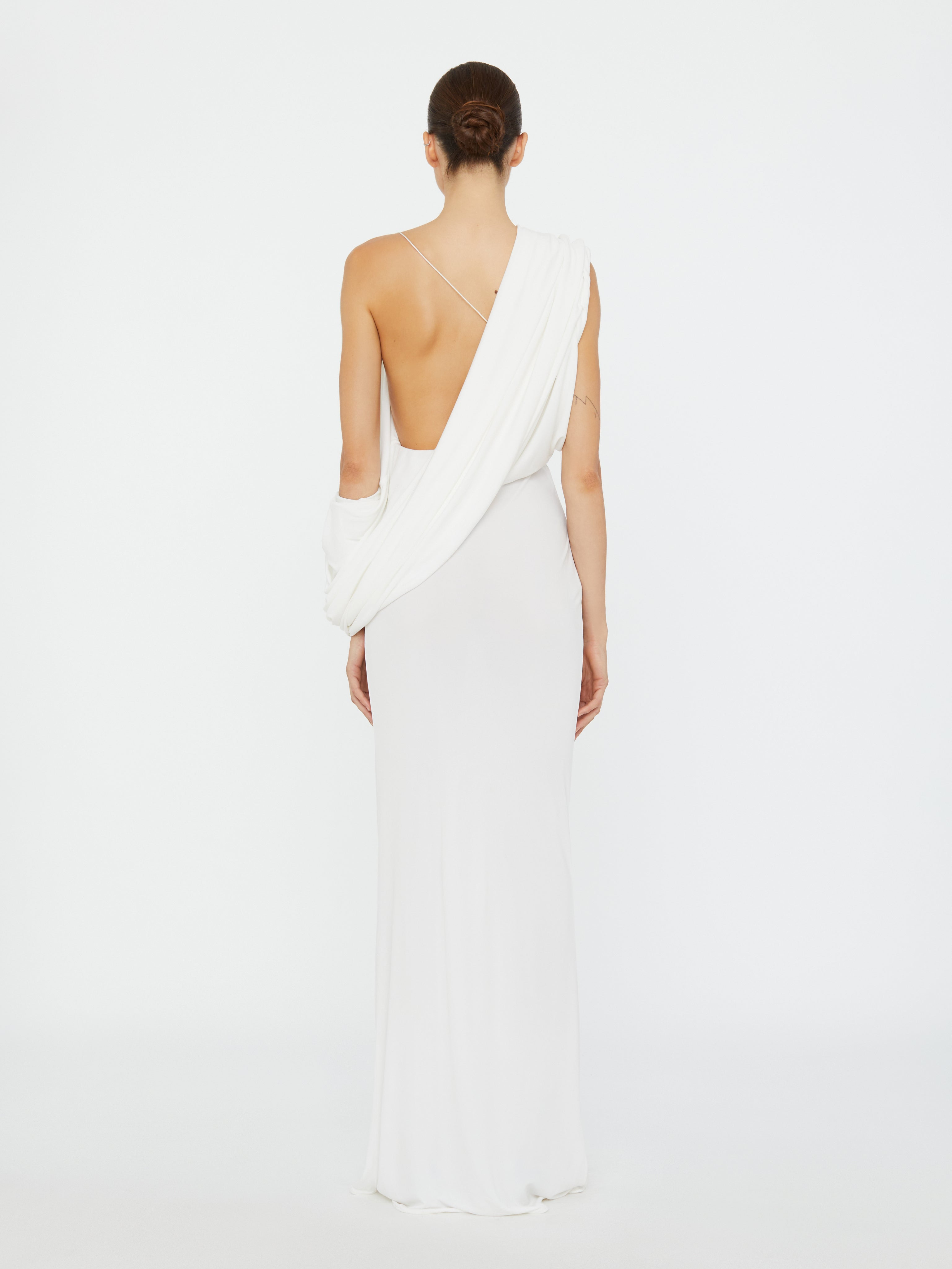 Aiba Draped Jersey Tee Dress - 7
