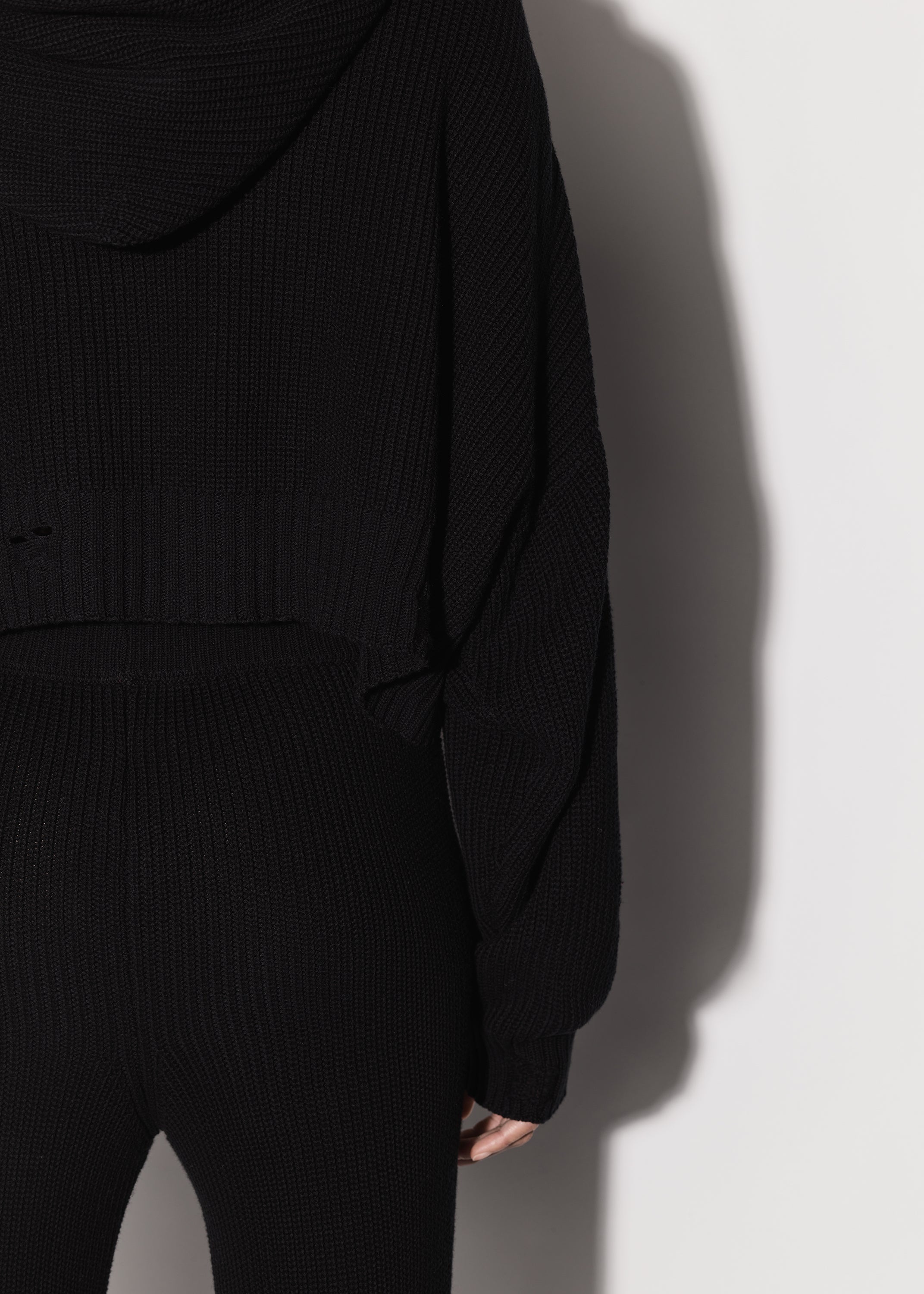 OVERSIZED RIB HOODIE - 8