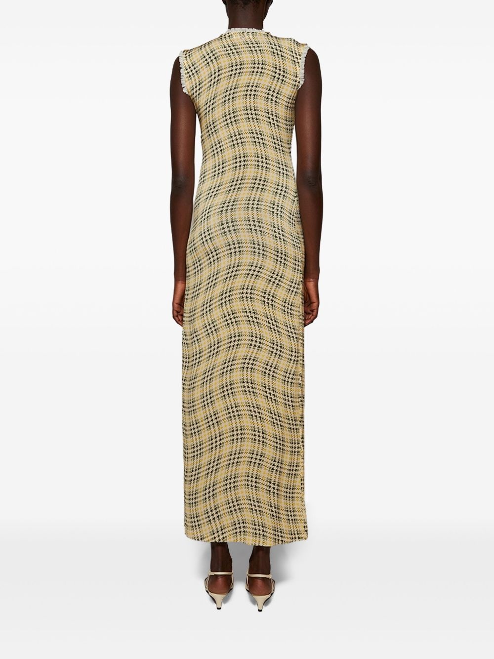 tartan-check maxi dress - 5