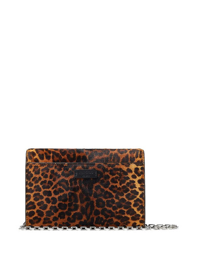 JIMMY CHOO logo-print Varenne clutch outlook