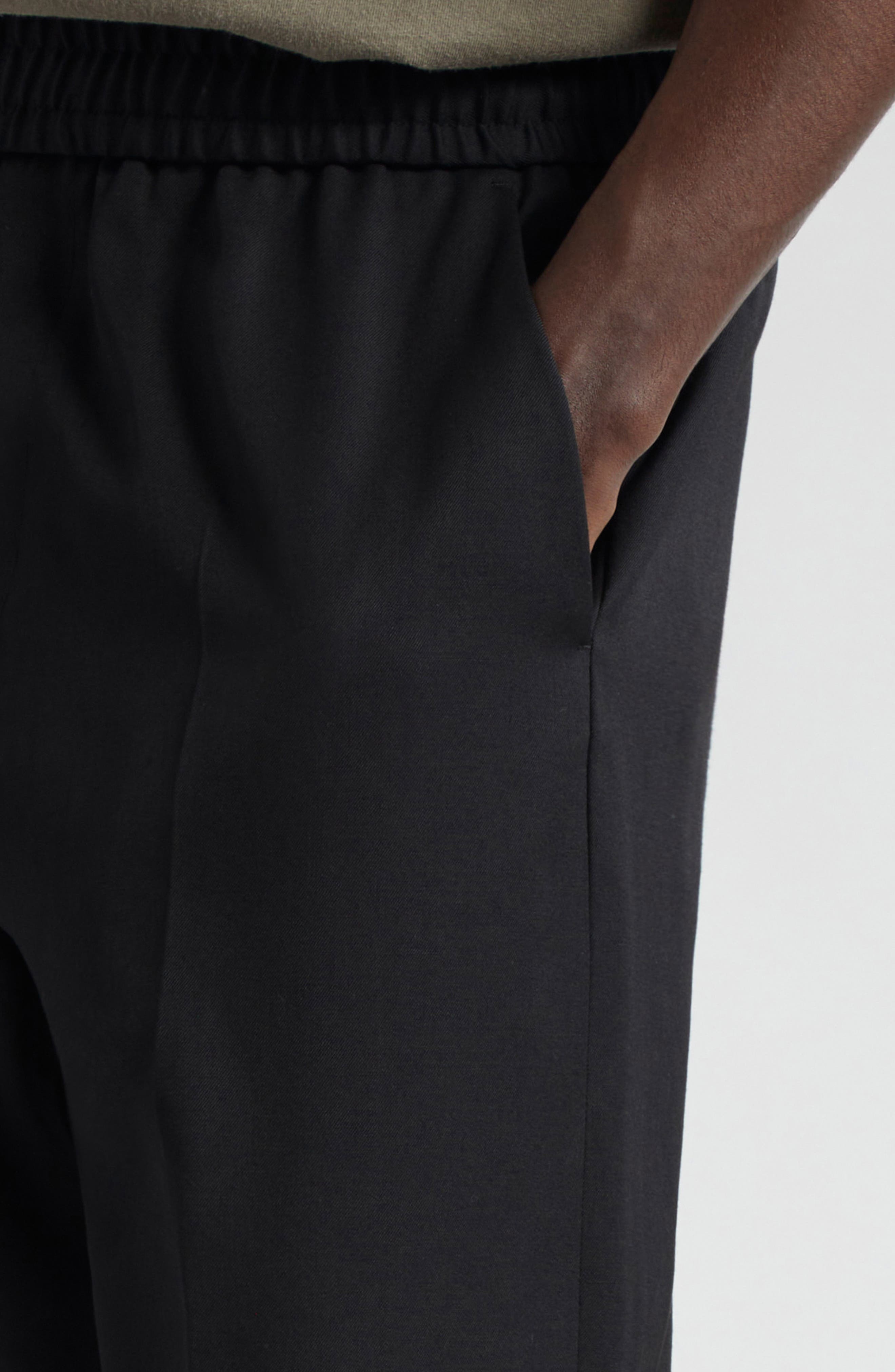 Golden Goose Lennon Virgin Wool Twill Joggers in Black at Nordstrom - 5