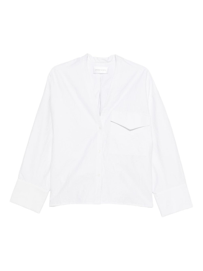 pocket V-neck shirt 1
