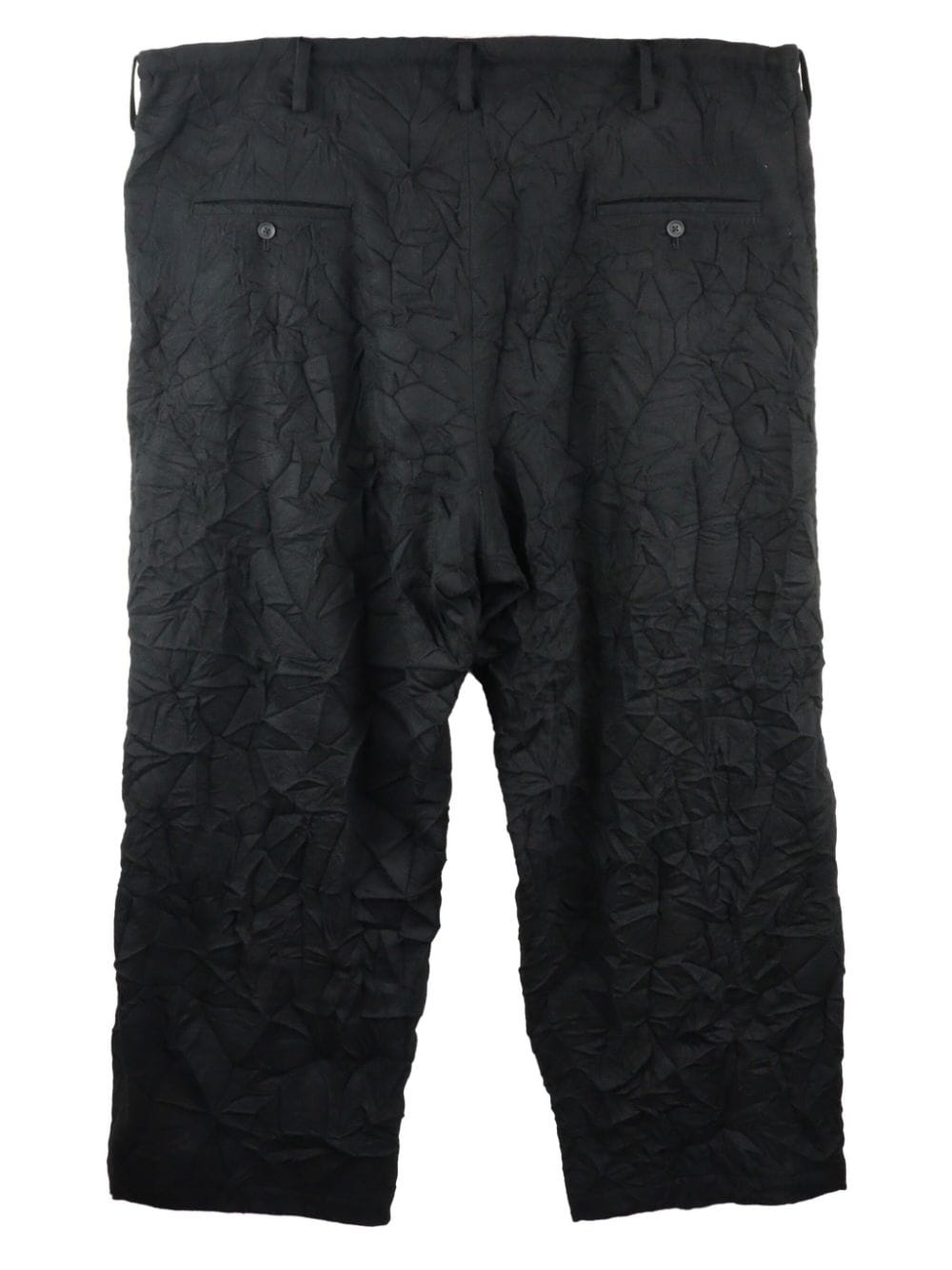 crinkled wool-blend shorts - 2