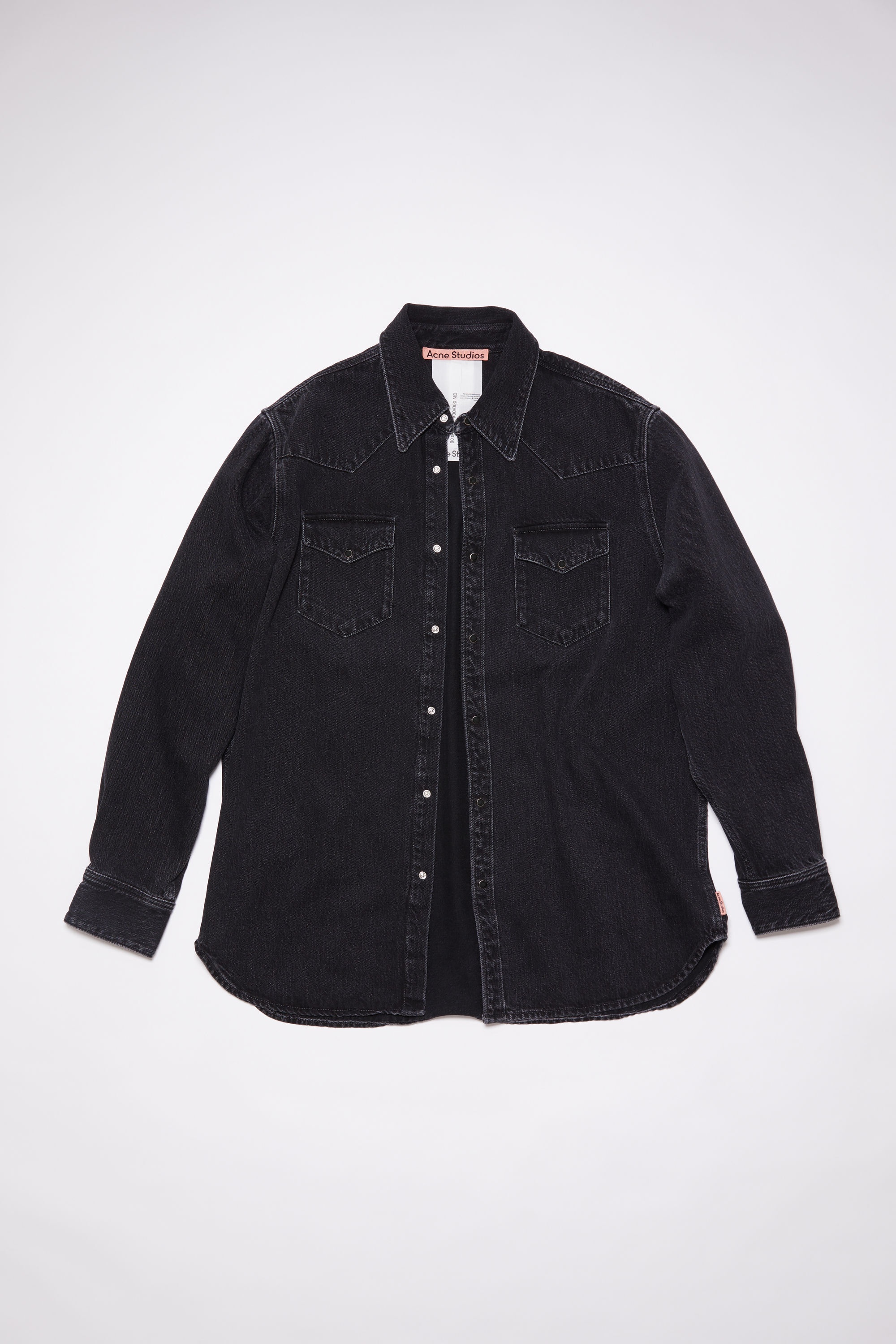 Acne Studios Denim button-up shirt - Black | REVERSIBLE