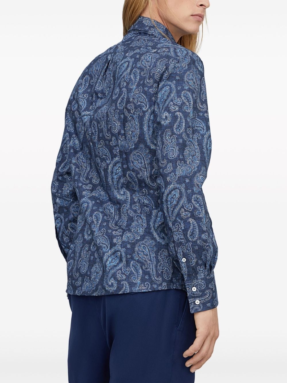 paisley-print cotton shirt - 3