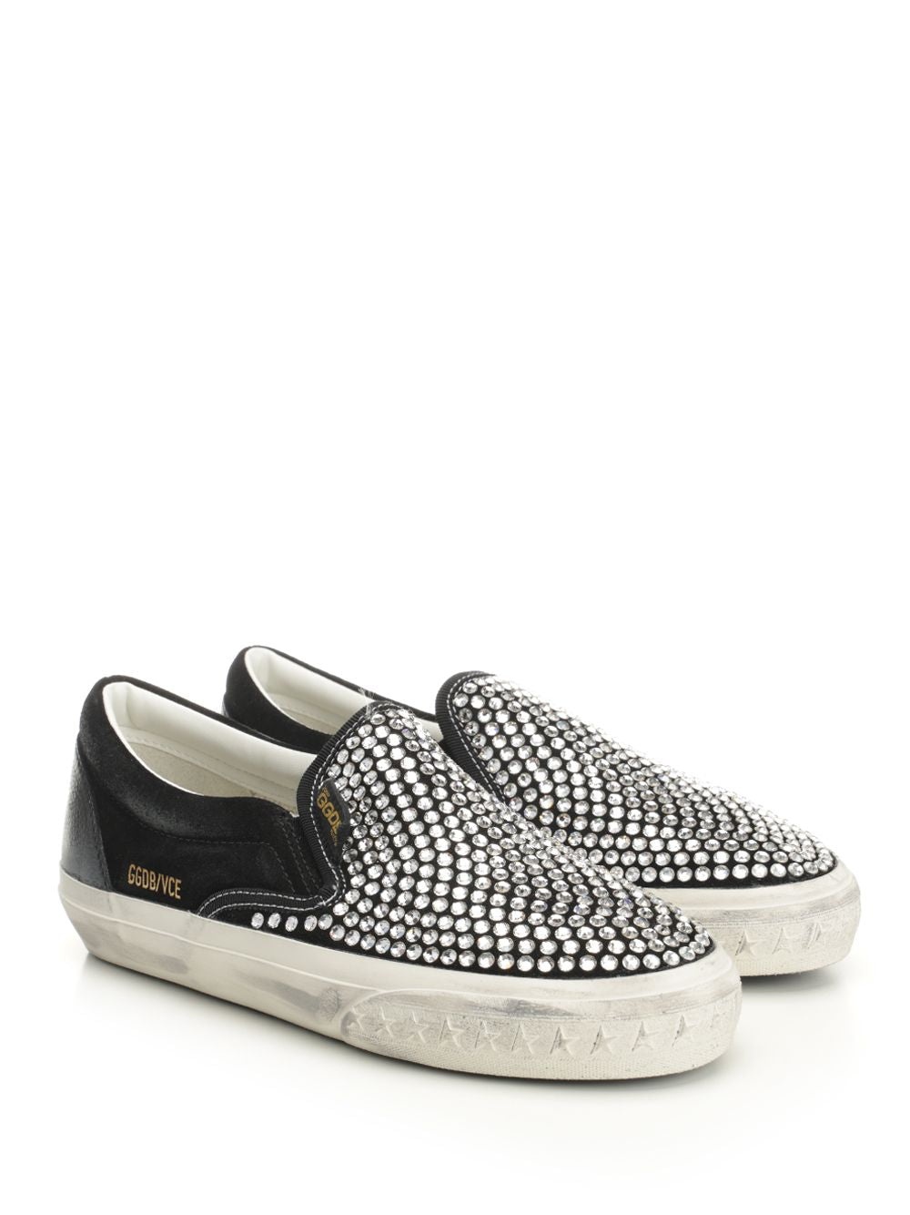 Vce Suede Upper With Hotfix Leather Spur Sneakers Black - 2