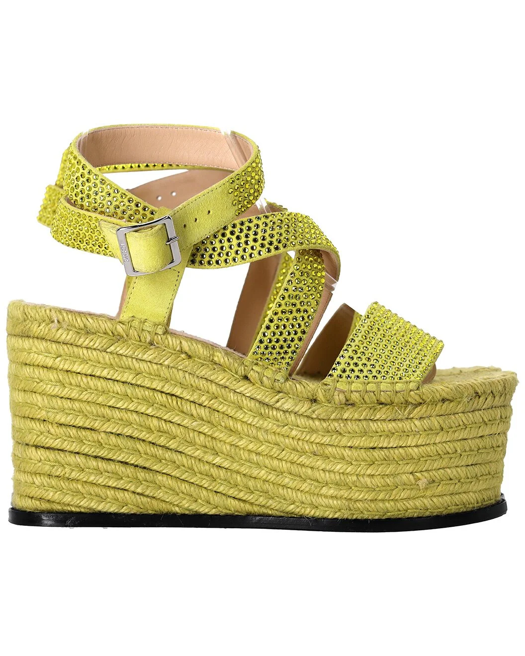Loewe Women's Suede x Paula's Ibiza Embellished Petal Espadrille Platform
Sandal (Authentic Pre-Love - 1