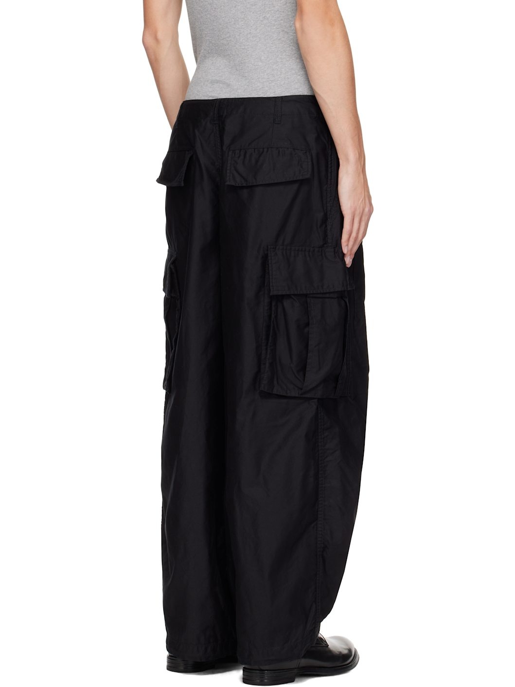 Black H.D. Cargo Pants - 3
