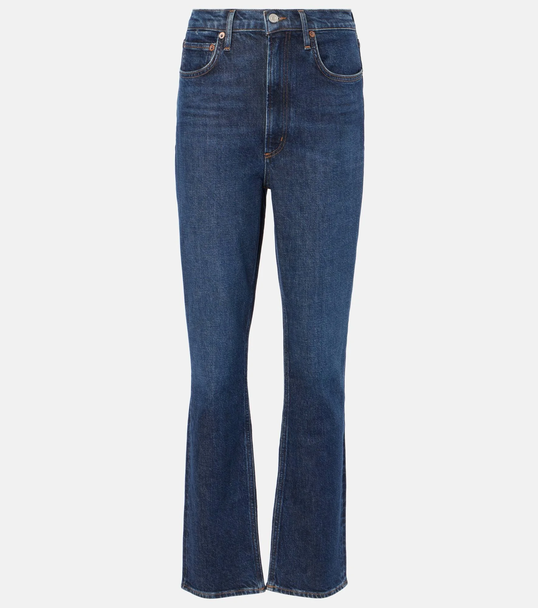 Stovepipe high-rise straight jeans - 1