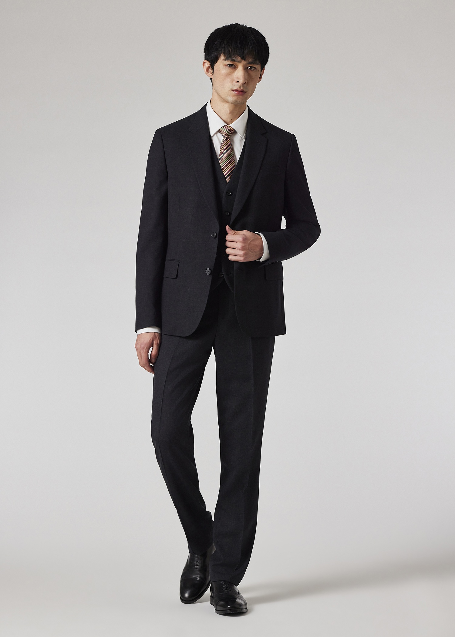 A Suit To Travel In - Charcoal Grey Wool Waistcoat - 7