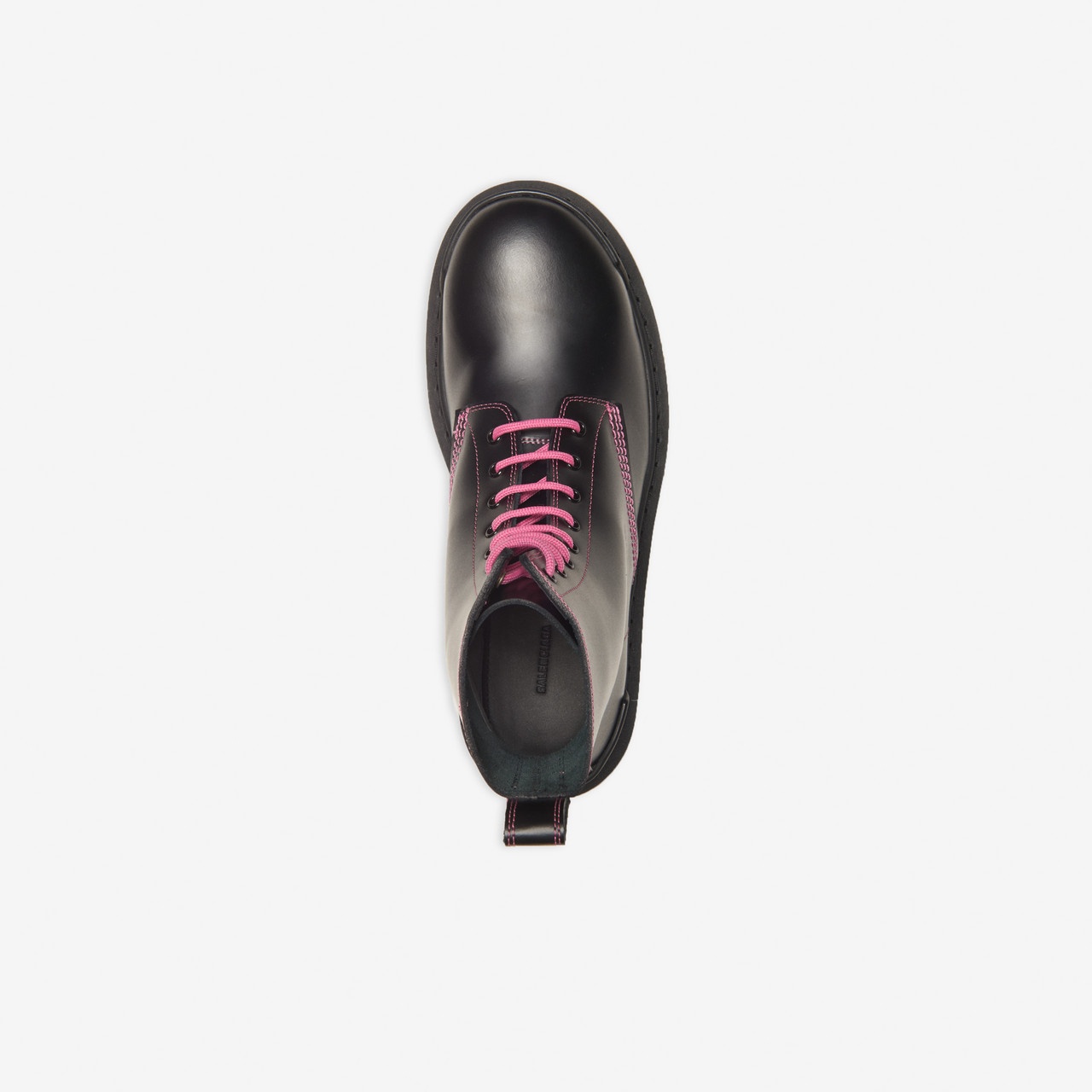 Strike 20mm Lace-up Boot in black matte calfskin - 4