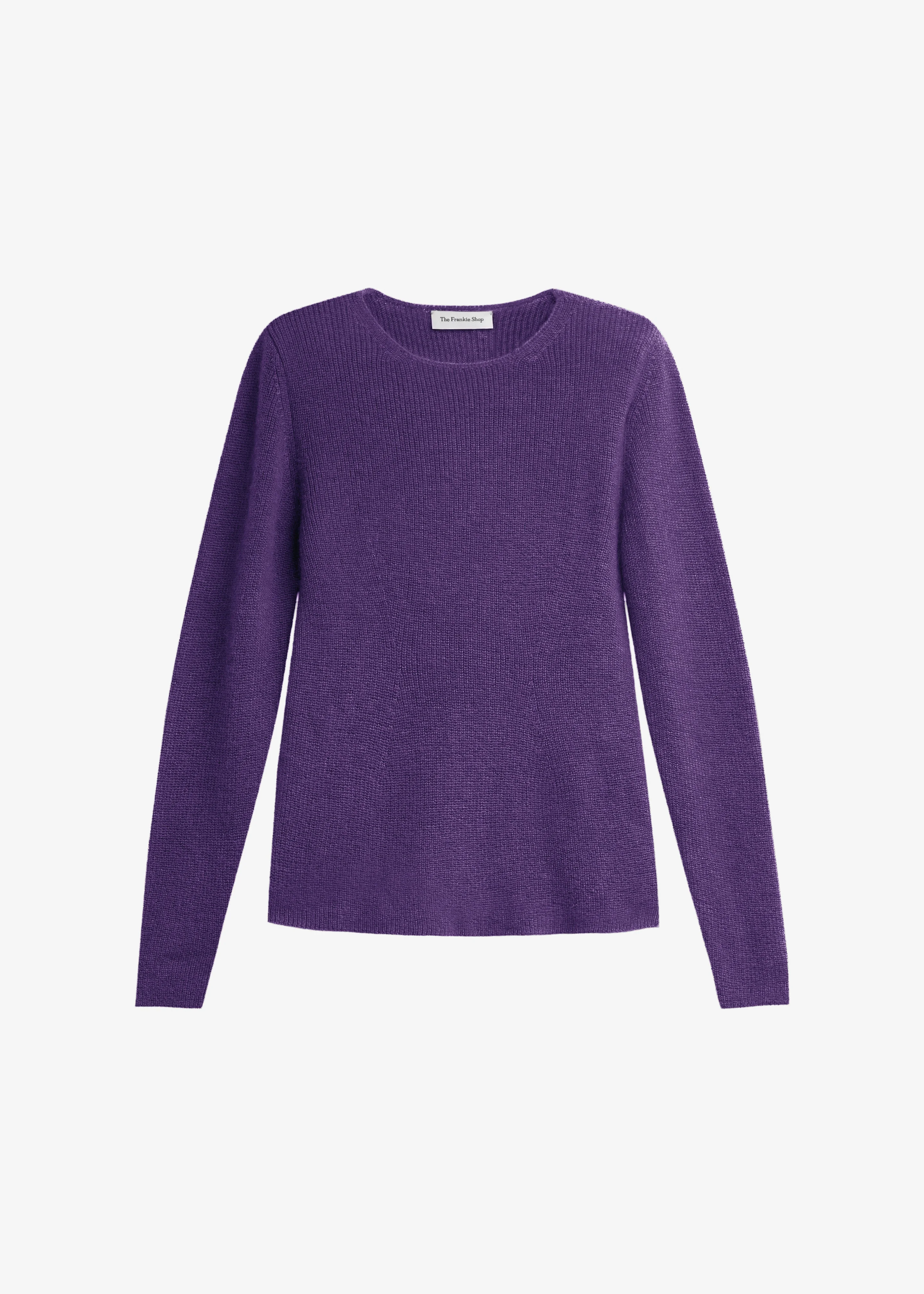 Beatrice Knit Padded Long Sleeve Top - Deep Purple - 1