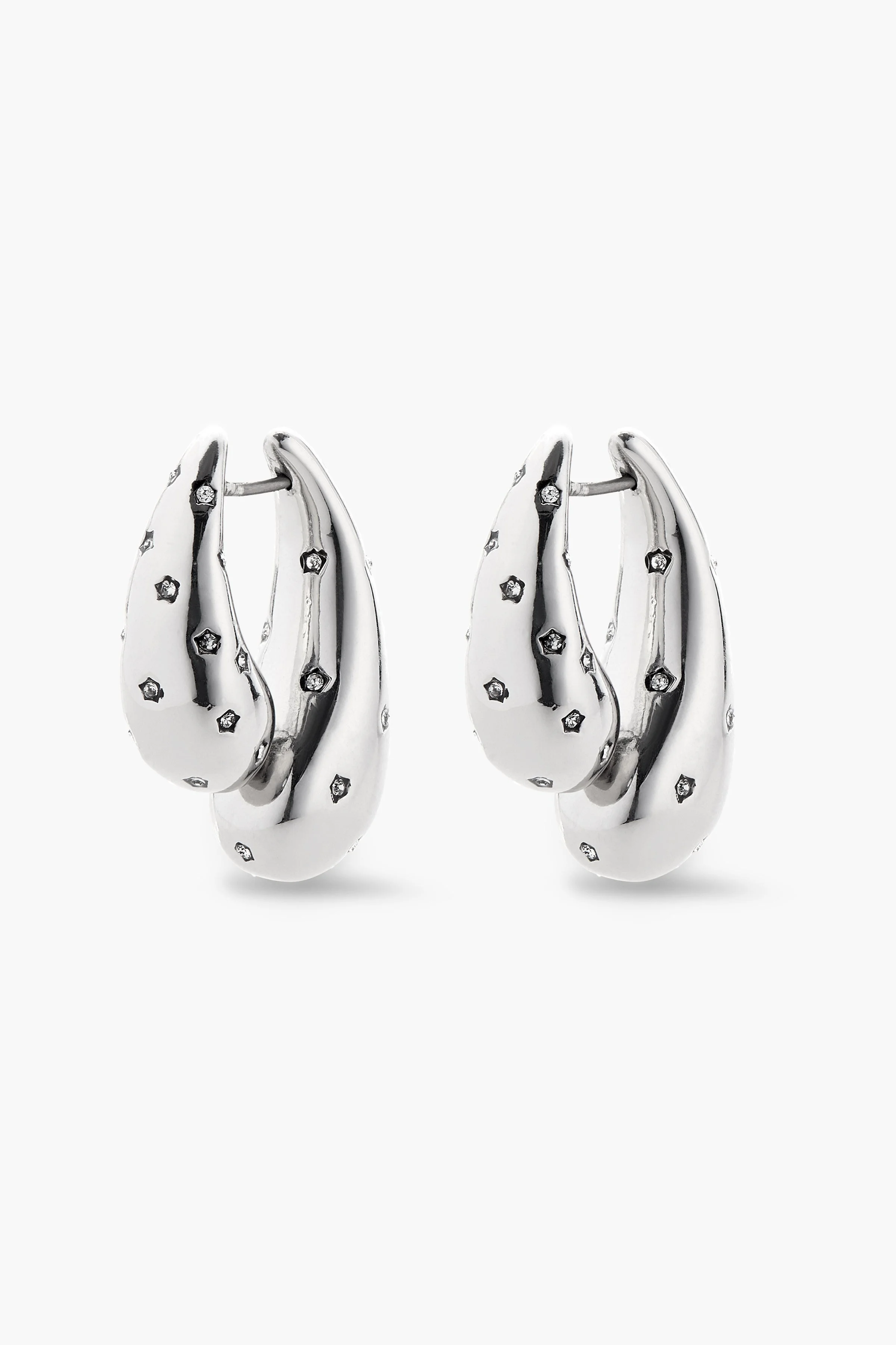 FRONT BACK DANGLE DROP EARRING - 1