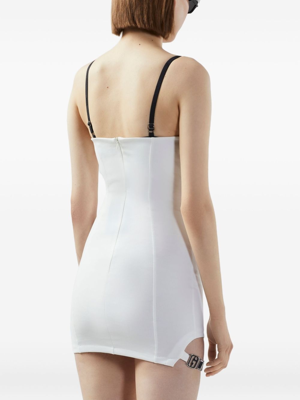 logo-plaque mini dress - 5