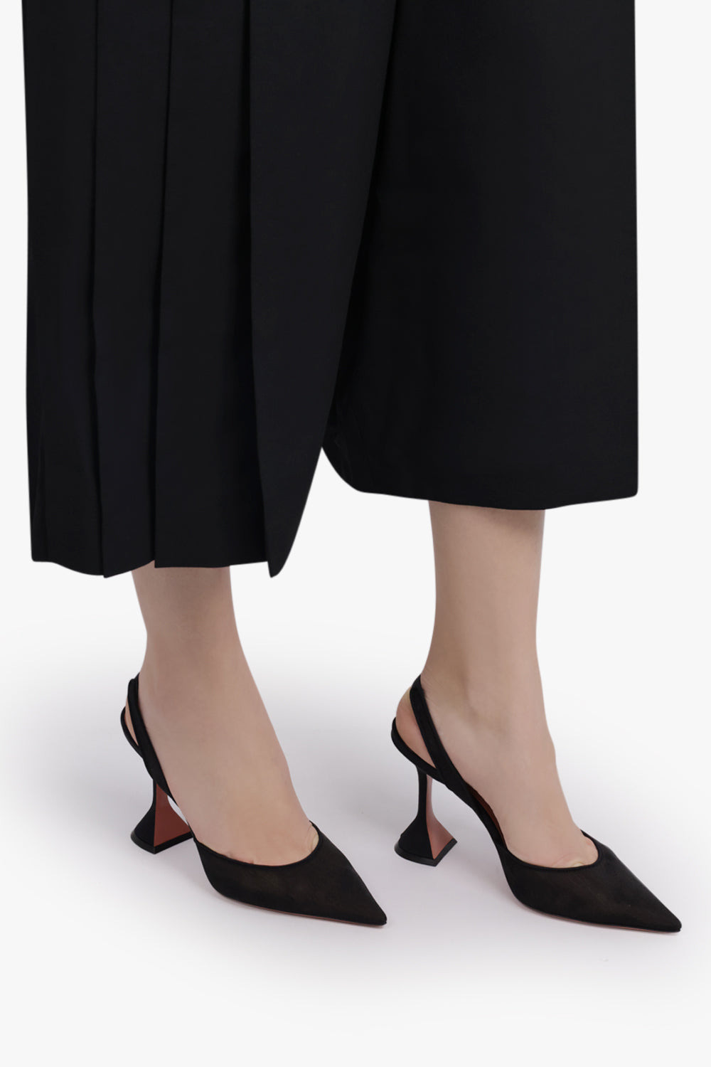 HOLI MESH 95MM POINTED SLINGBACK | BLACK - 6