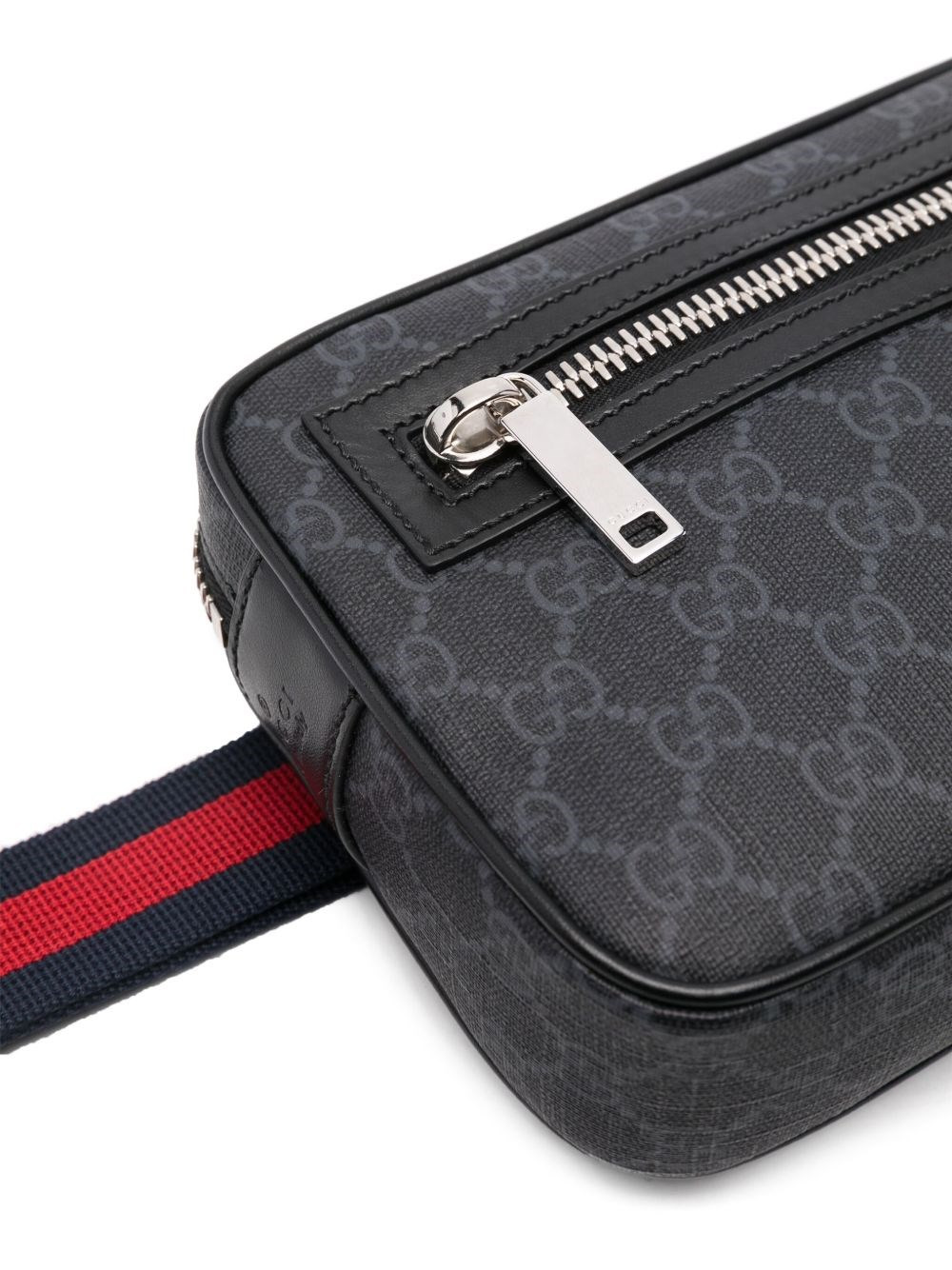 GG leather bum bag - 3