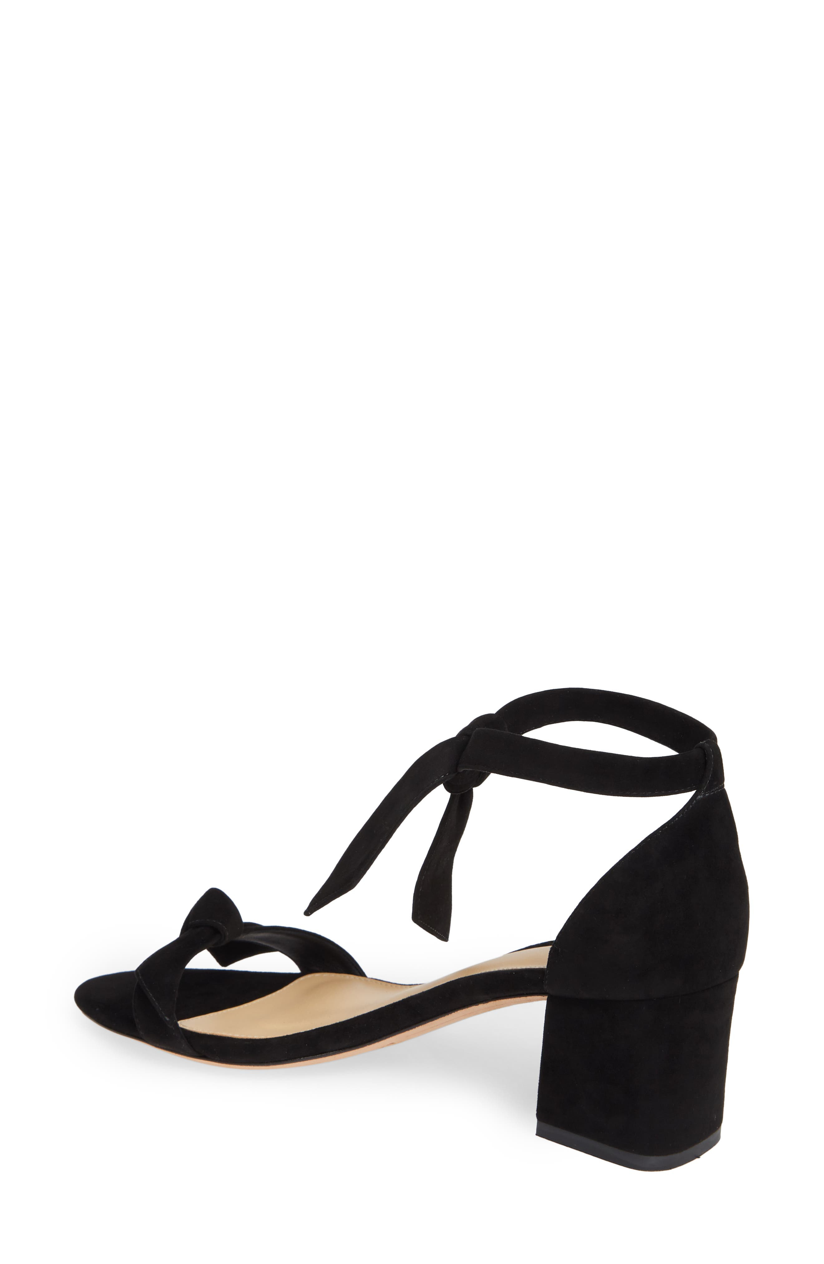 Alexandre Birman Clarita Block Heel Sandal in Black Suede at Nordstrom - 2