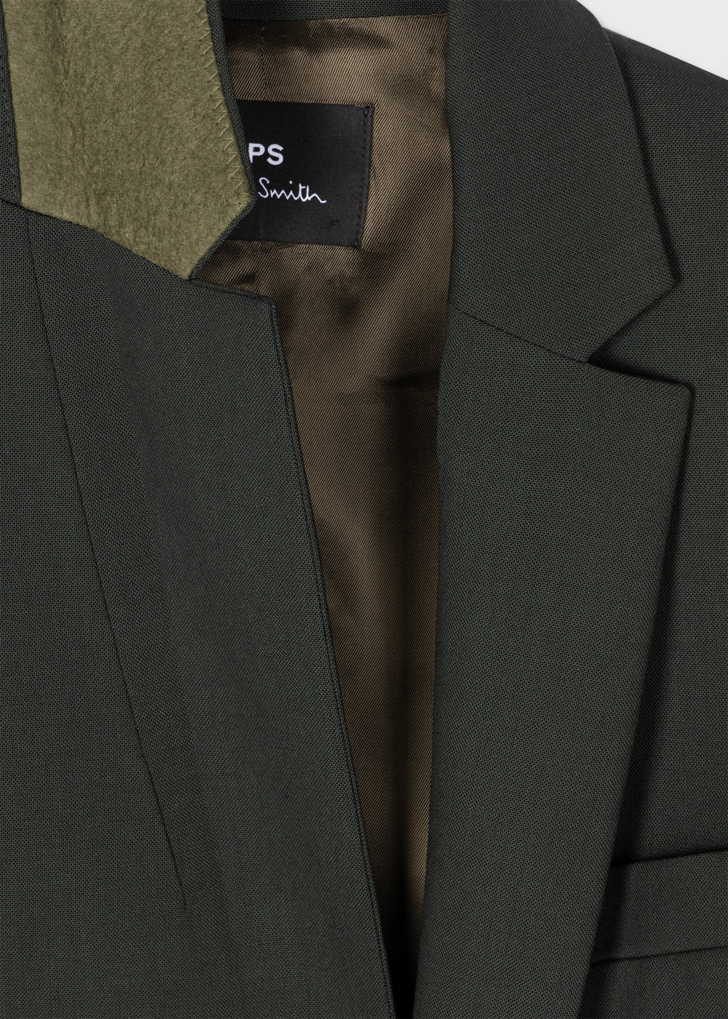Dark Grey Wool-Hopsack Blazer - 4