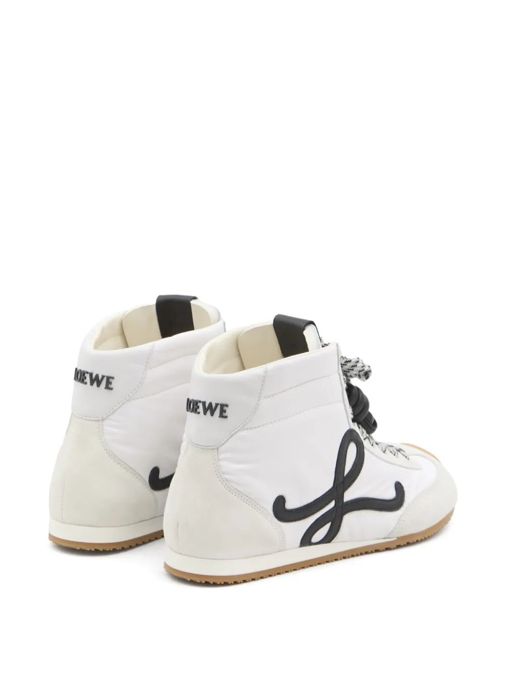 Loewe Women Ballet Runner 2.0 Nylon And Leather High-Top Sneakers - 2