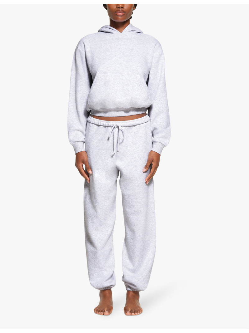 SKIMS Relaxed-fit cotton-blend hoody outlook