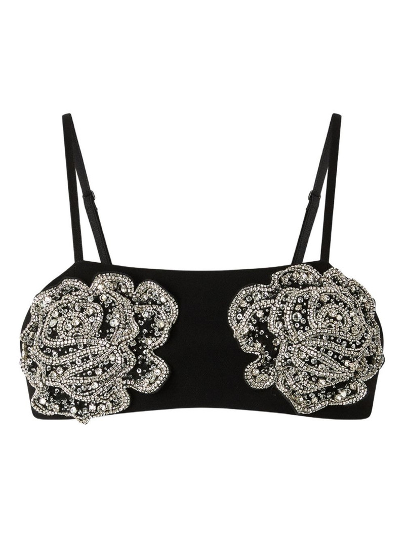 crystal-embellished sleeveless blouse 1