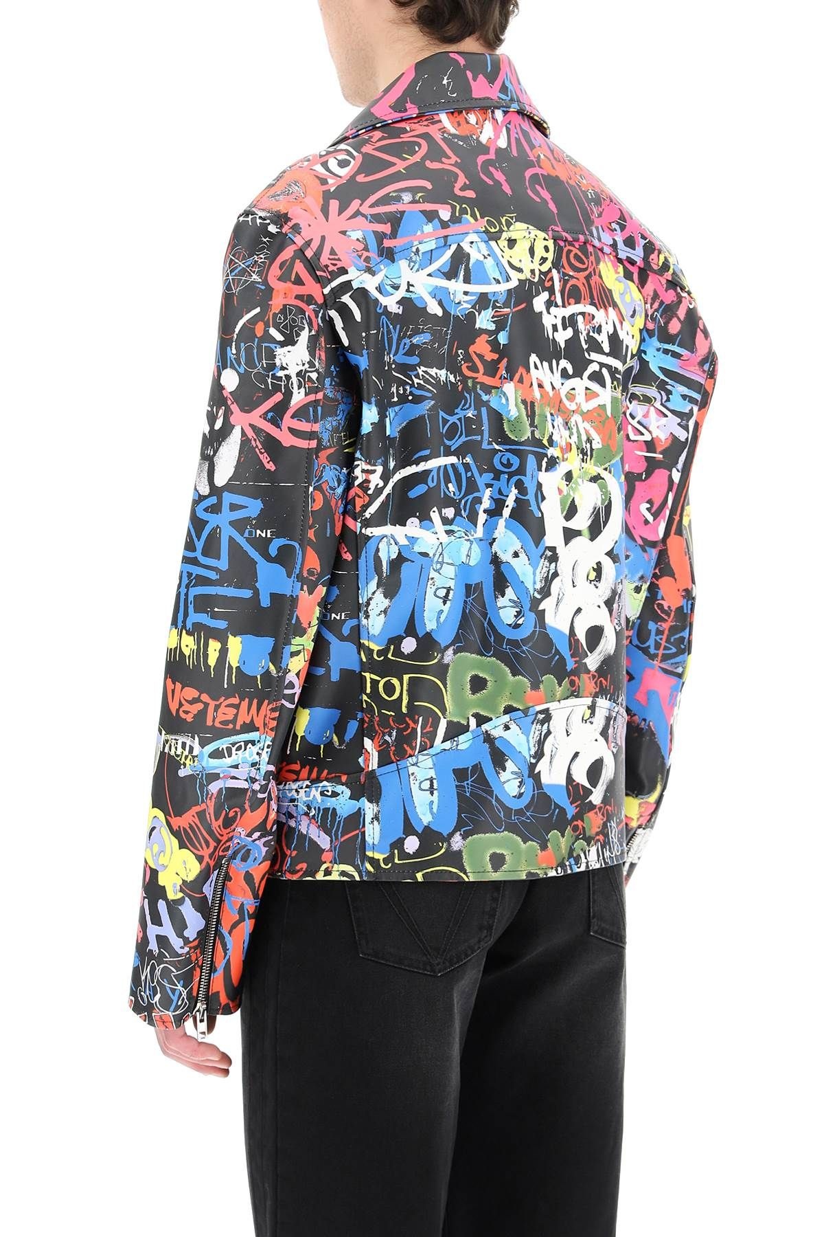 GRAFFITI BIKER JACKET - 4