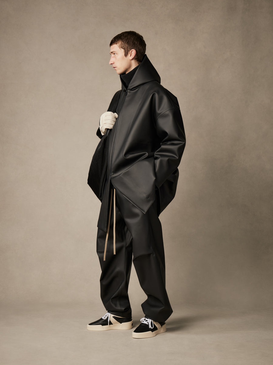 Rubber Hooded Long Jacket - 4