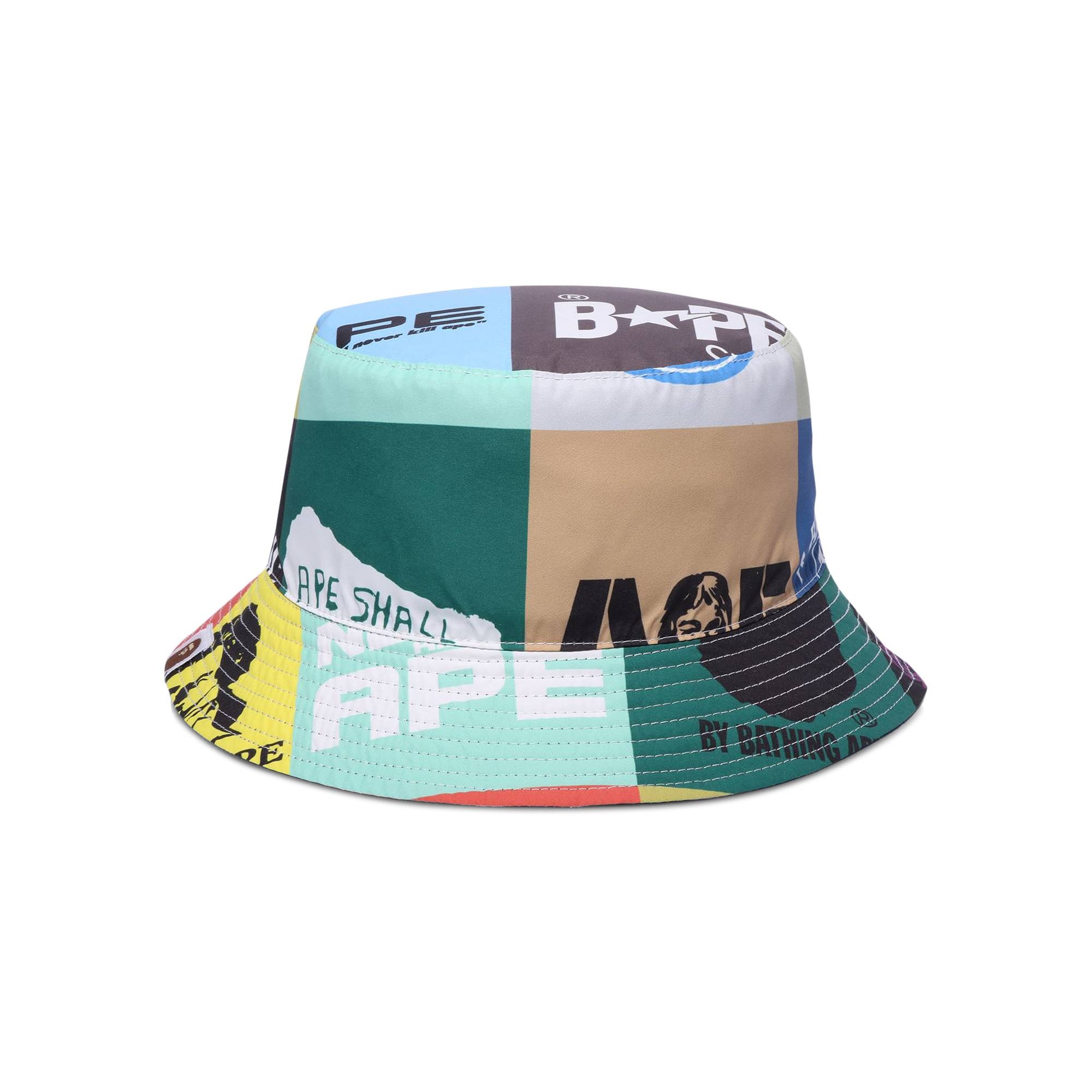 BAPE Classic Logo Reversible Bucket Hat 'Multicolor' - 2