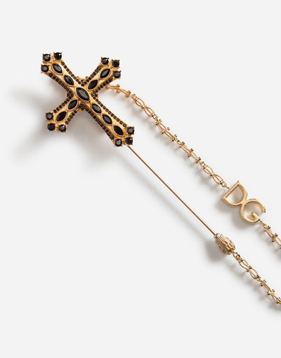 Dolce & Gabbana Pin in metal with cross outlook