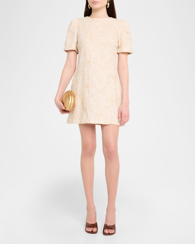 MISA Athela Floral Embroidered Mini Dress outlook