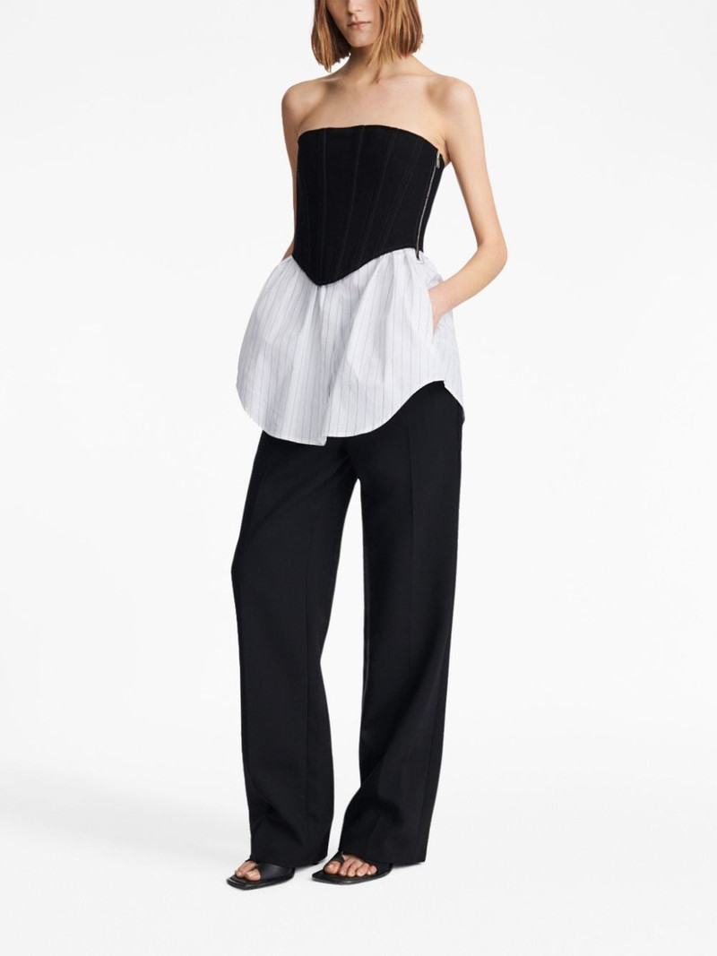 corset-panel striped minidress 3