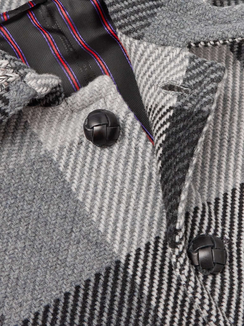 Checked Wool-Blend Twill 재킷 5