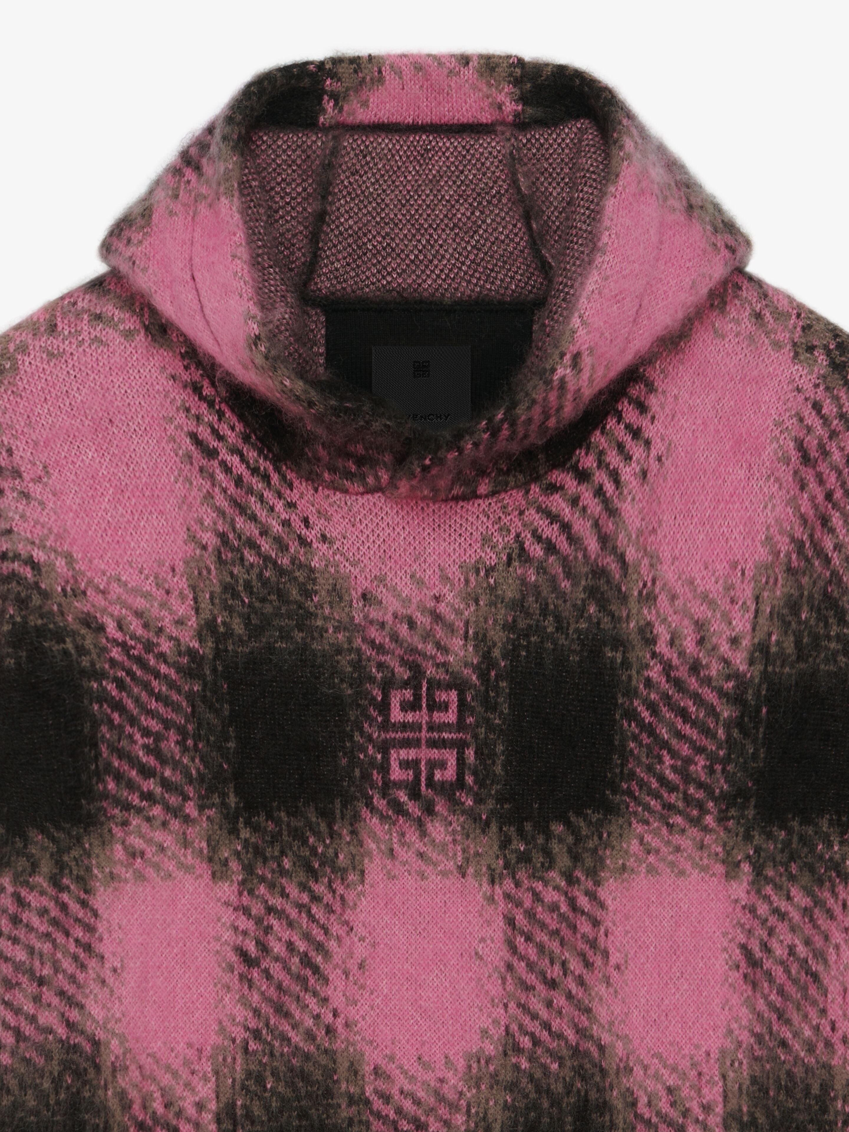 HOODIE IN 4G PLAID MOHAIR - 5