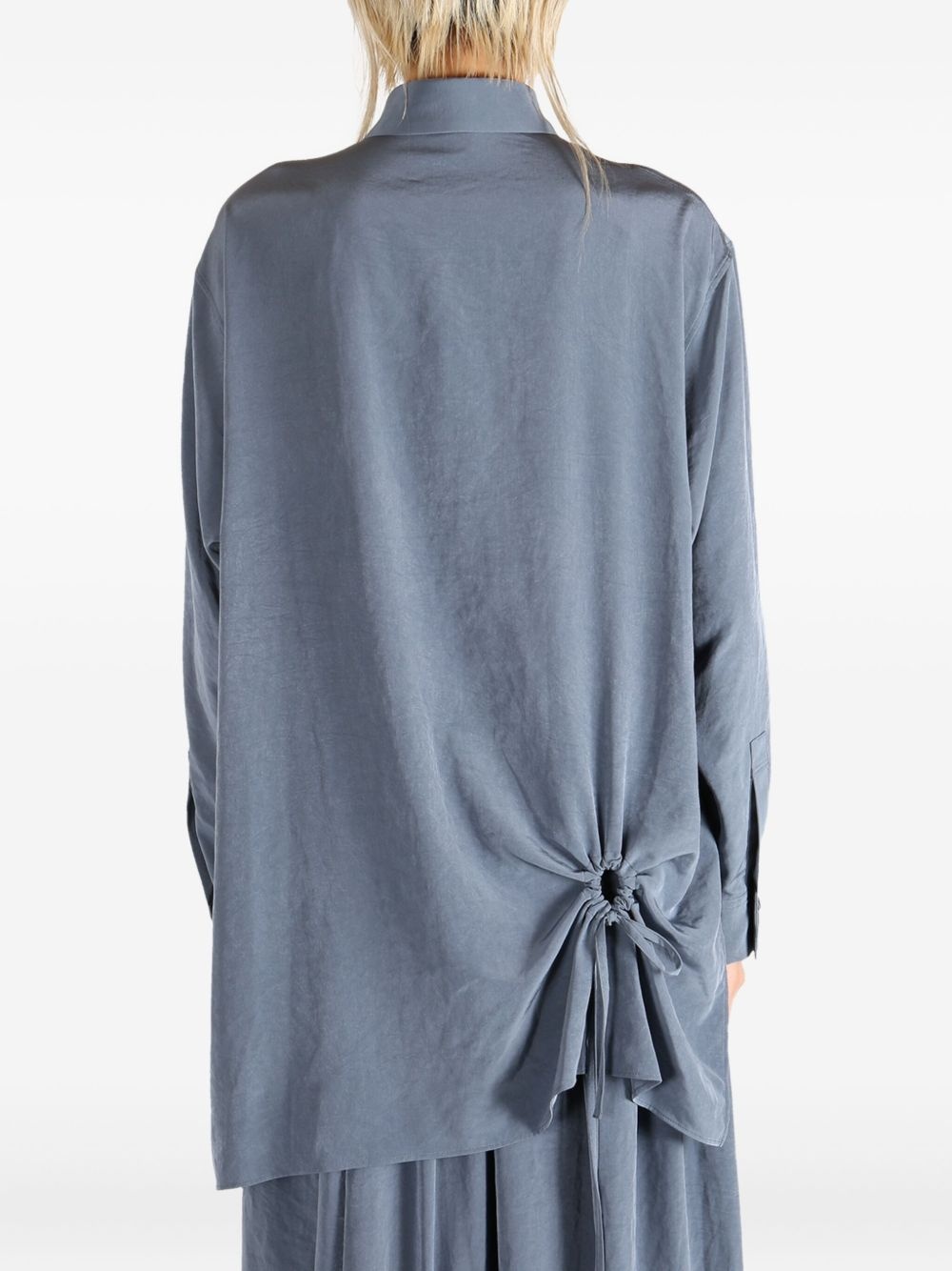 drawstring-detail shirt - 5