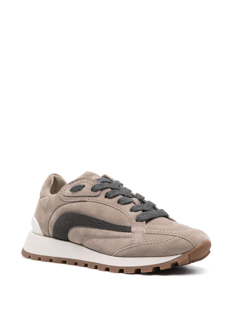Brunello Cucinelli Monili suede sneakers outlook