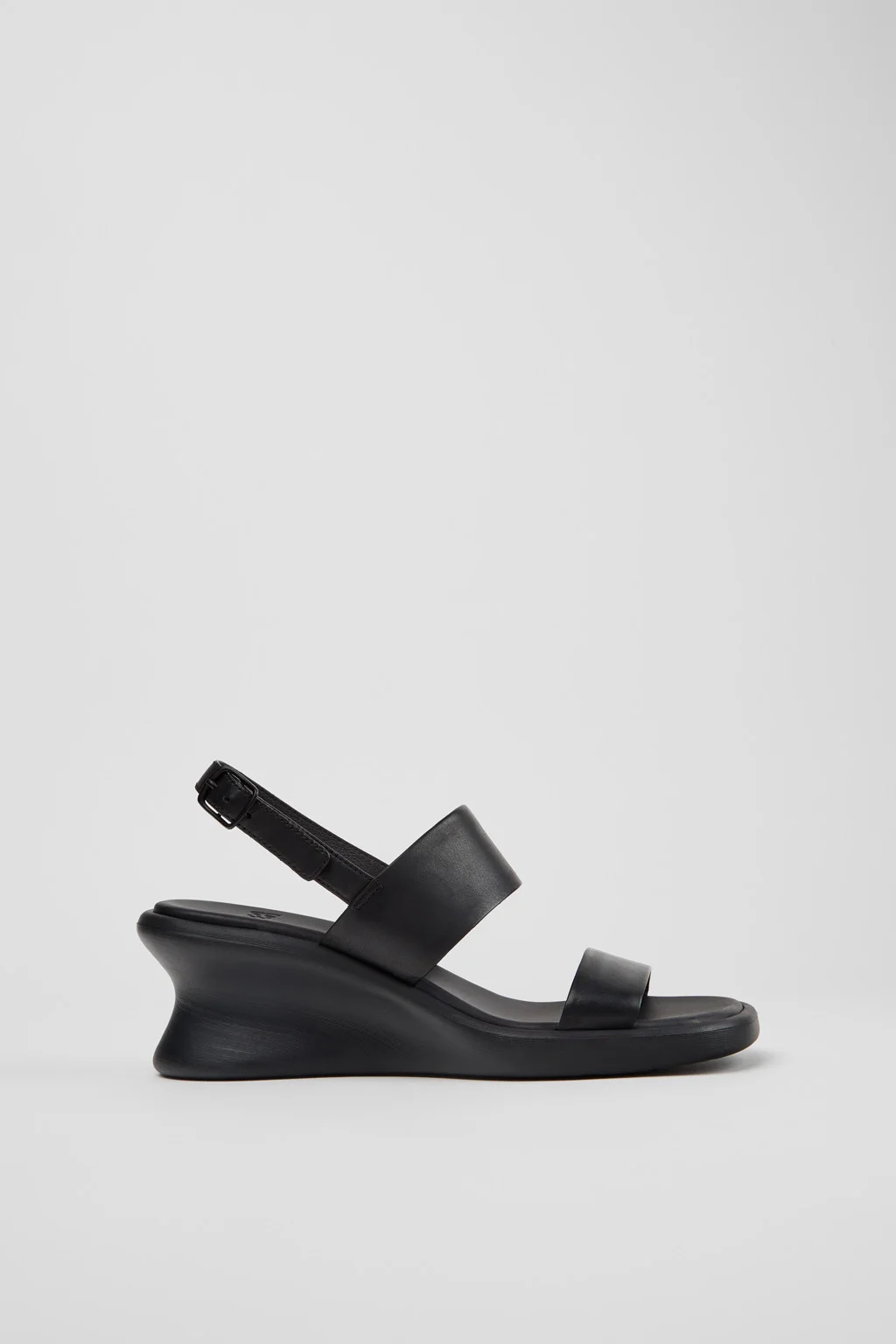 Louise Sandal Black Leather Sandals for Women. - 1