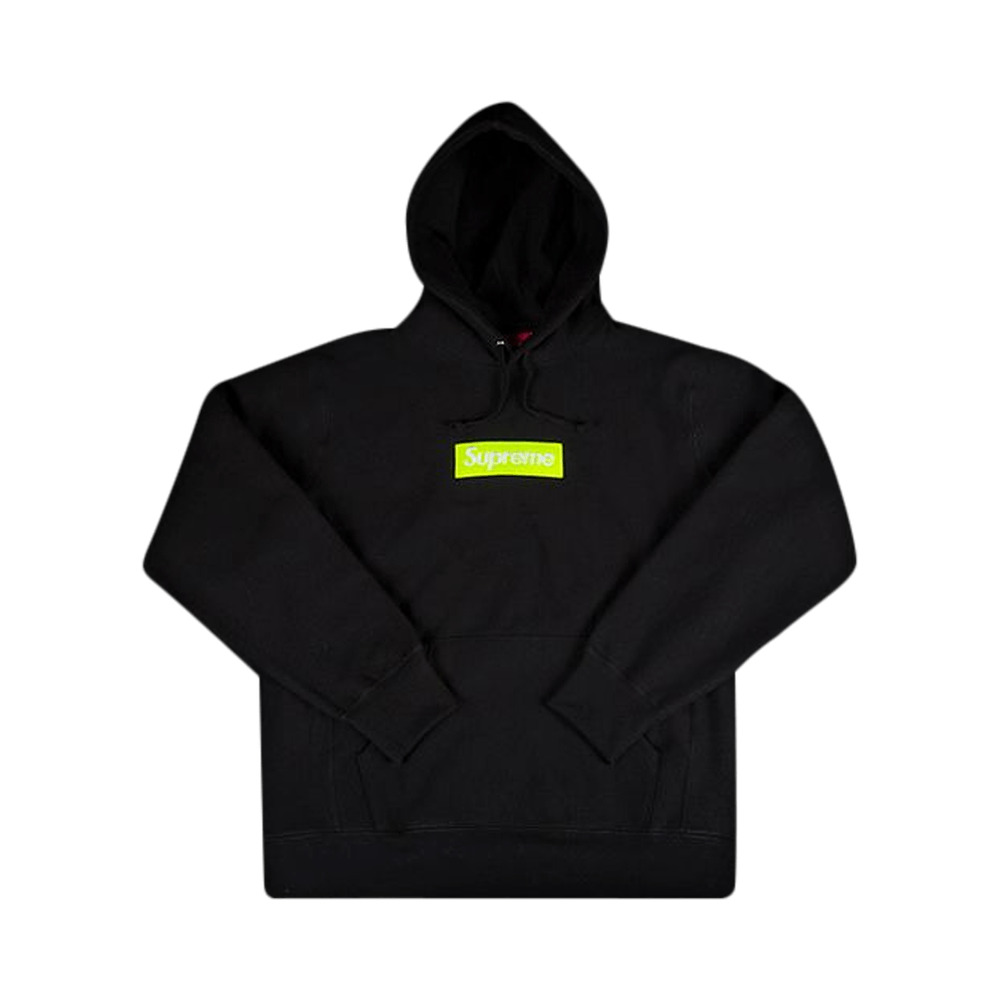 Supreme Box Logo Hooded Sweatshirt 'Black' - 1