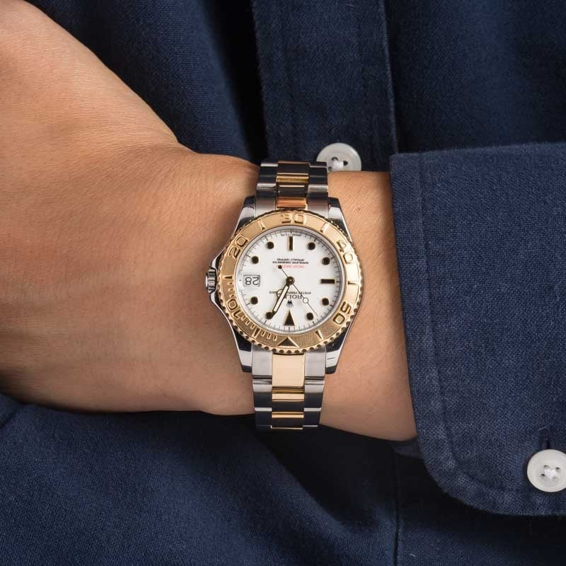 Rolex Yacht-Master 35 68623 White Dial - 5