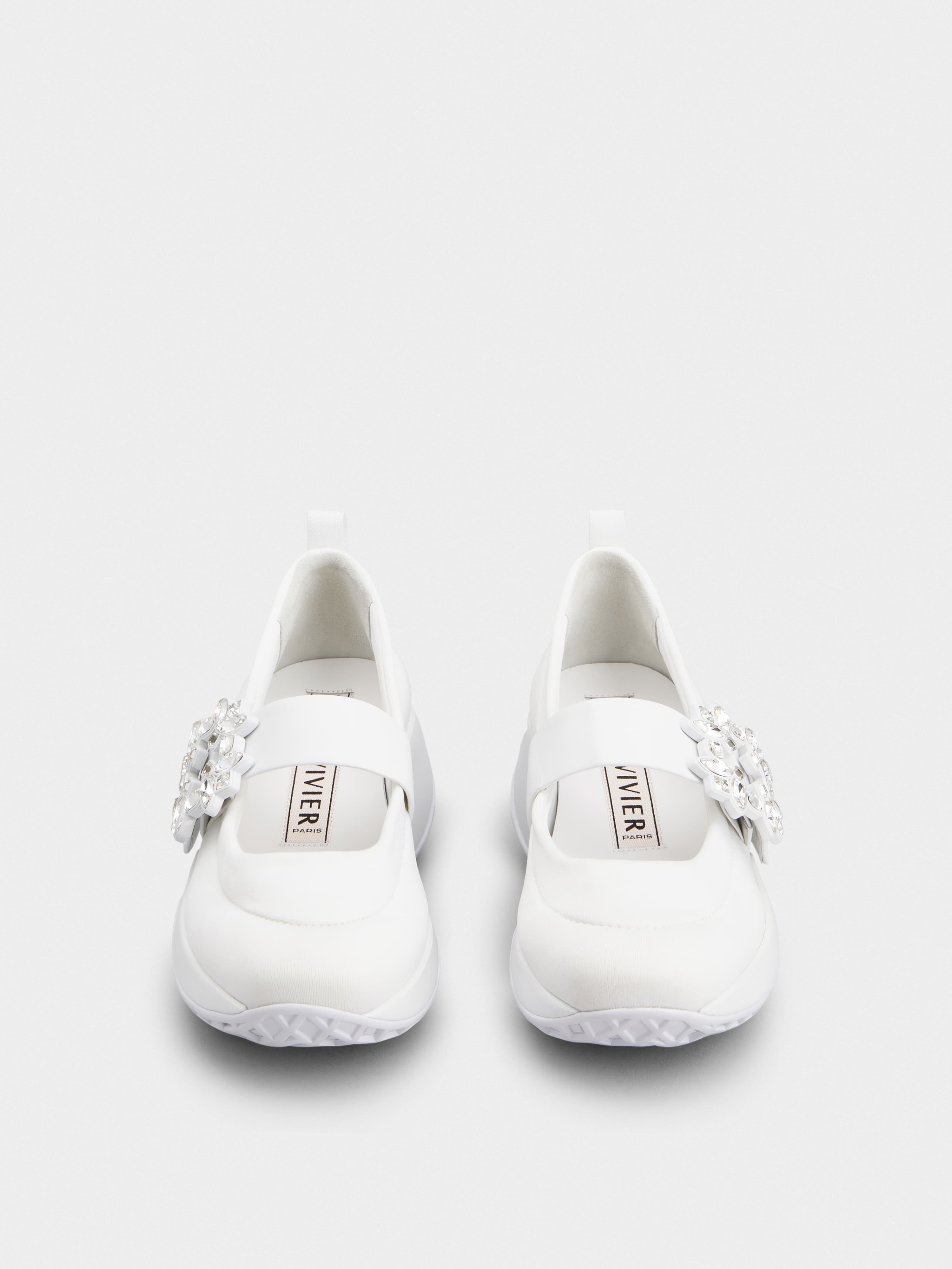 Viv' Run Strass Buckle Ballerinas in Technical Fabric - 7