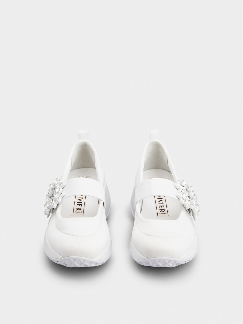 Viv' Run Strass Buckle Ballerinas in Technical Fabric 7