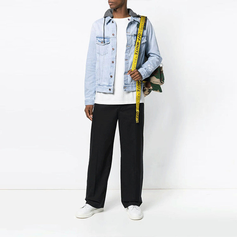 Off-White Off-White hooded Jacket Version Blue OMYE010E183860207101 outlook