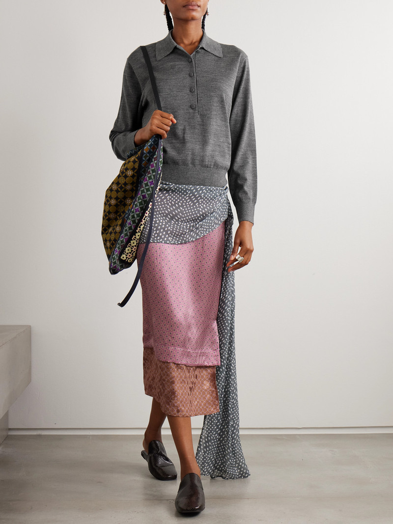 Dries Van Noten Merino Wool Polo Sweater outlook