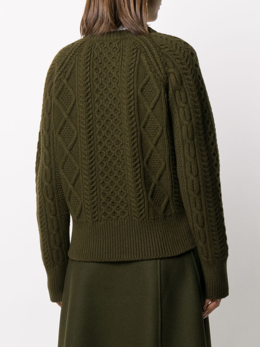 fisherman rib lambswool jumper - 4