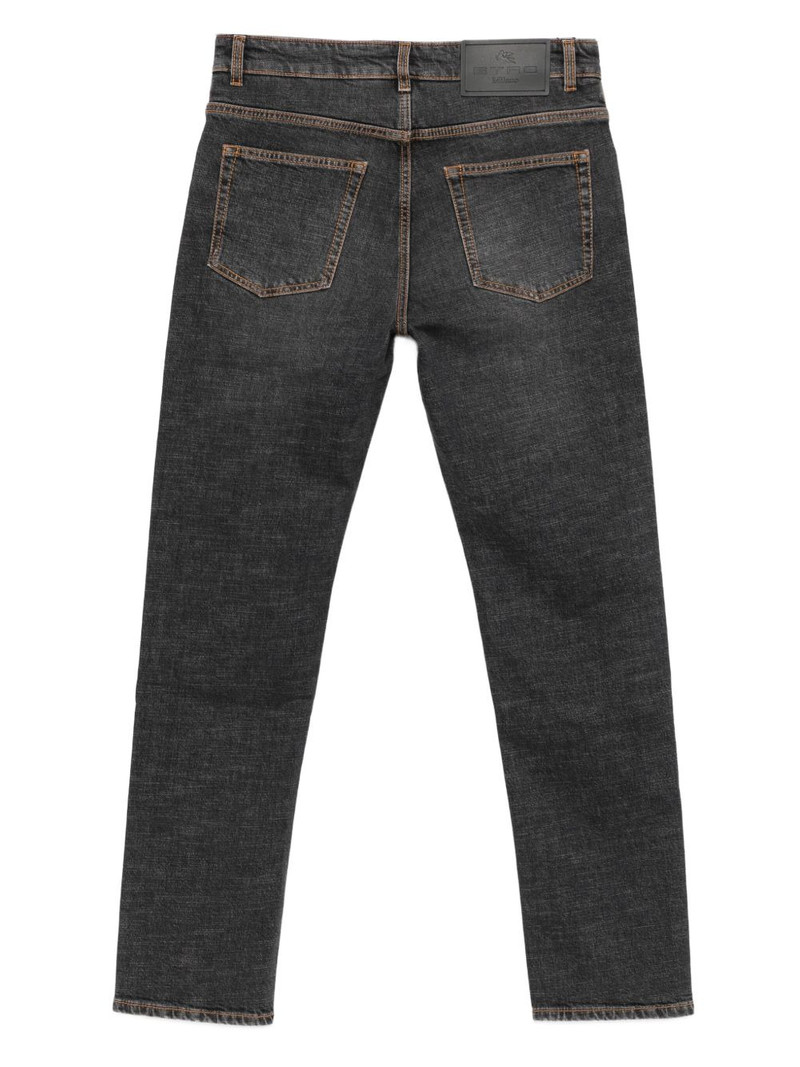 Etro logo-embroidered jeans outlook