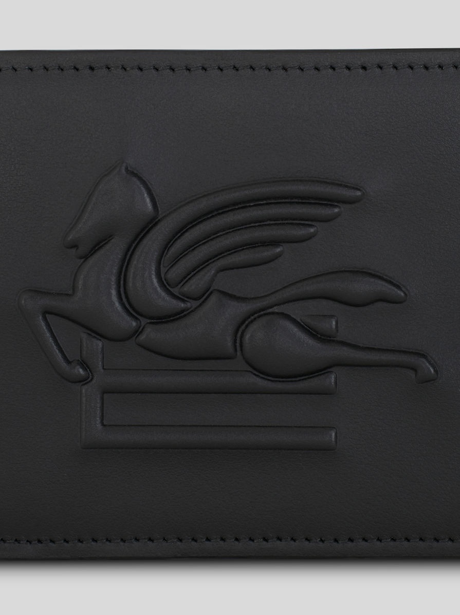 LEATHER WALLET WITH PEGASO - 4