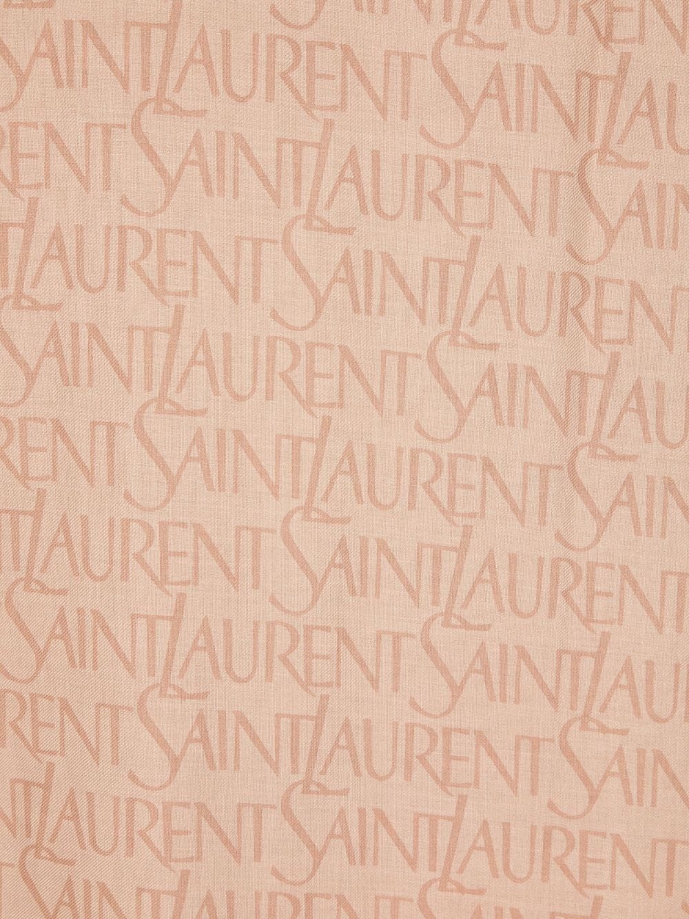logo-jacquard scarf - 2