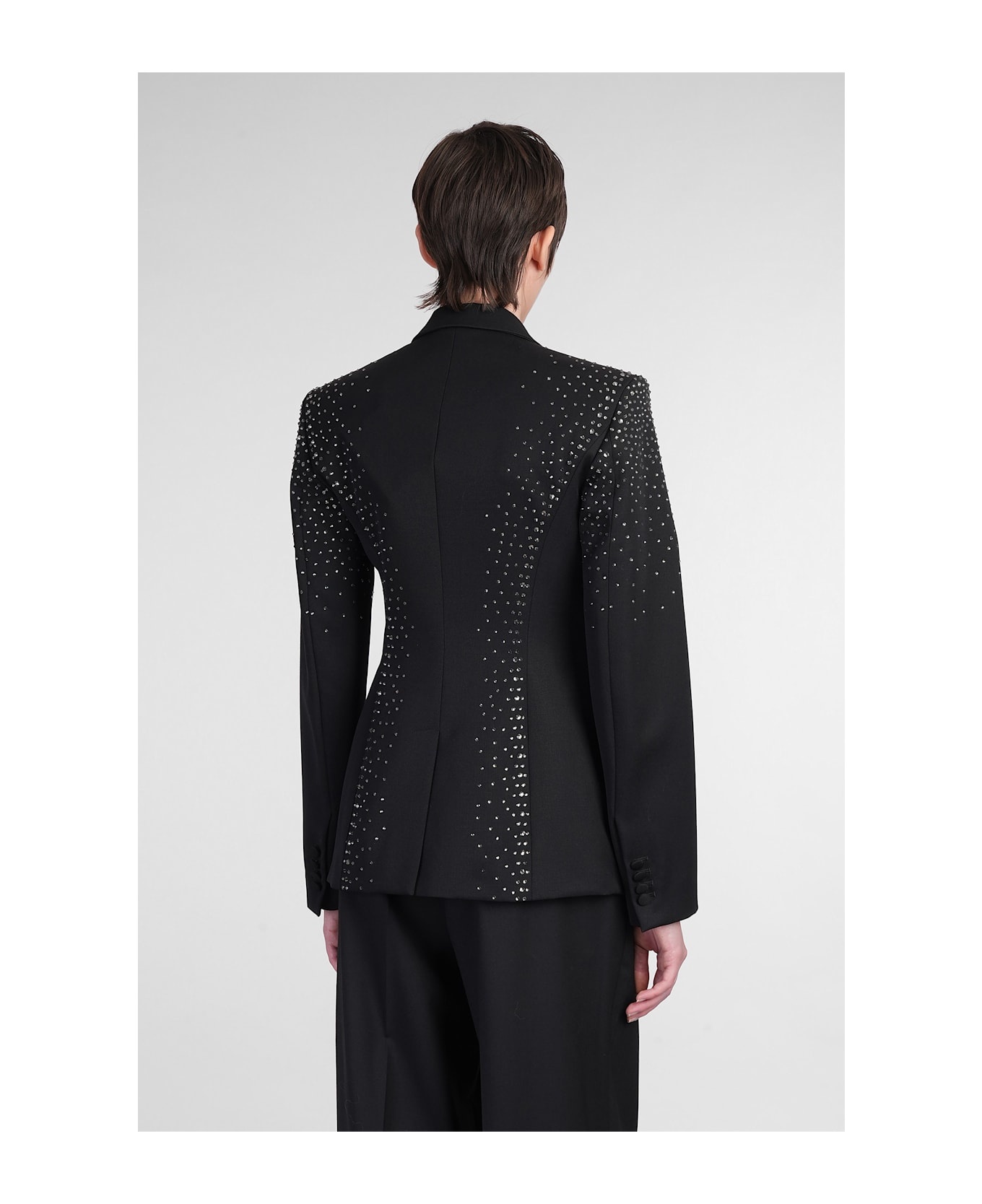 Blazer In Black Wool - 3