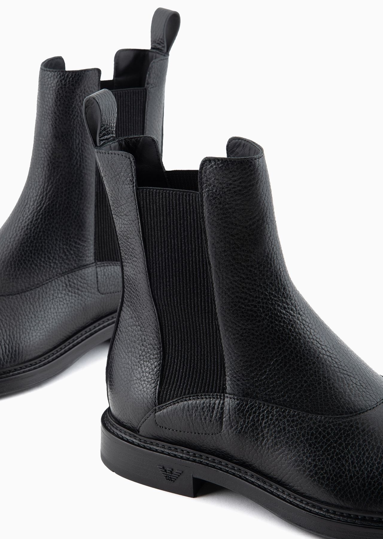 Grained leather Chelsea boots - 5